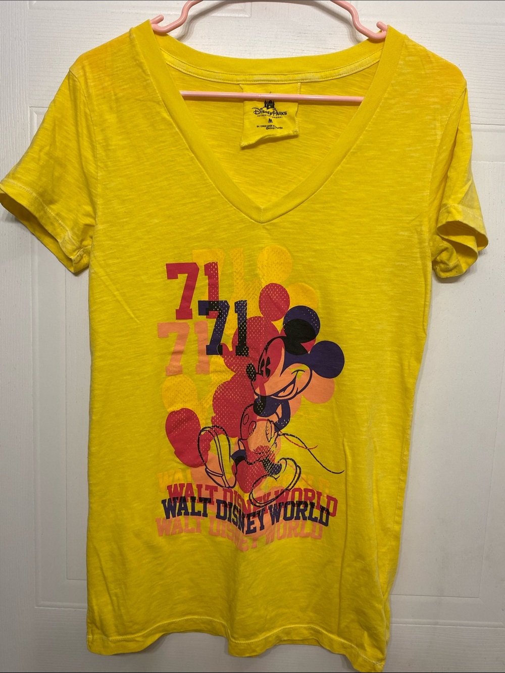 Disney Yellow Disney Parks Logo Tee